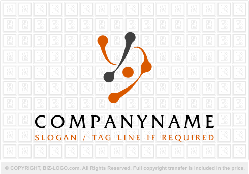 Logo 2384: Logo with Connected Dots
