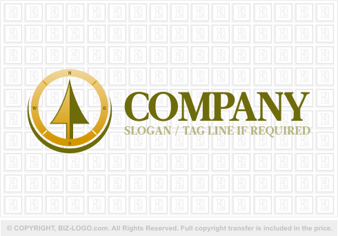 Logo 2151: Tree Compass Logo