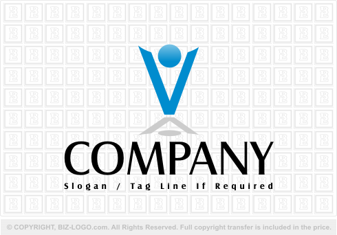 Logo Design Letter on Logo Com Pre Designed Logos Letter Logos V Logo 2086