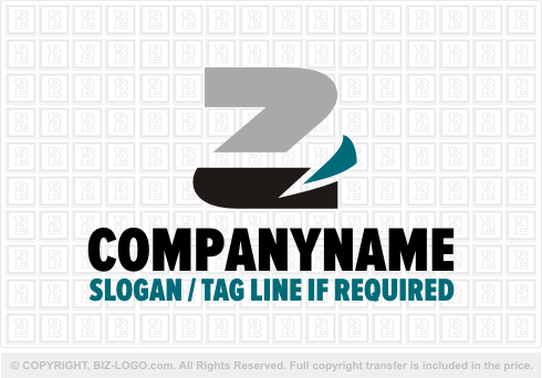 Logo 2259: Simple Letter Z Logo With Swoosh