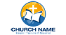 World, Cross and Bible Logo