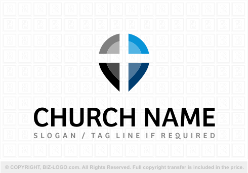 Logo 3084: Simple, Clean Church Logo