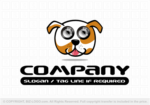 Logo 3487: Camera Dog Logo