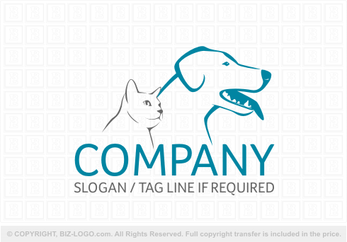 Logo 3472: Cat Dog Logo