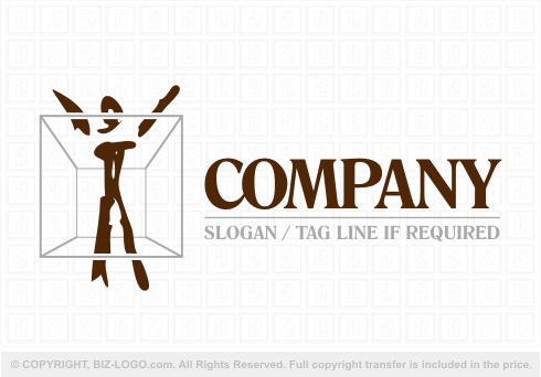 Logo 2736: Stick Man Logo Design