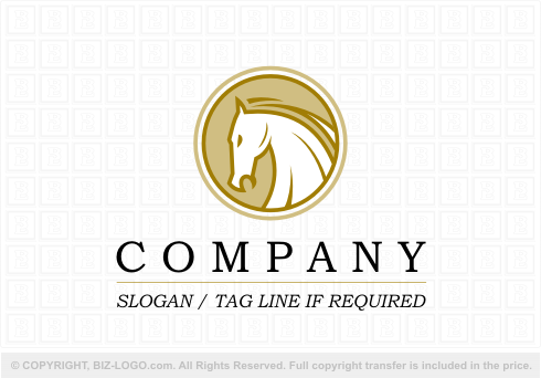 Logo 2671: Horse Head Icon Logo