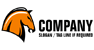 Orange Horse Head Logo