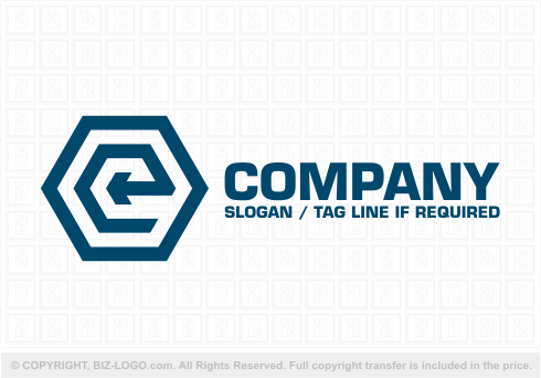 Logo 2986: E Hexagon Logo