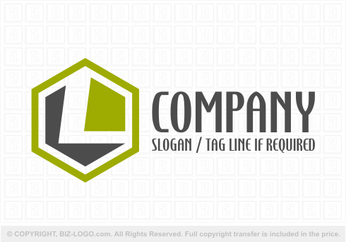 Logo 3170: Hexagon Letter L Logo
