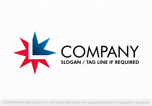 Logo 3182: Letter L Star Logo