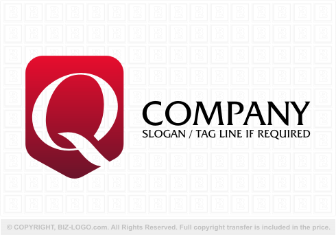 Logo 3310: Letter Q Shield Logo