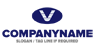 Letter V Oval Logo