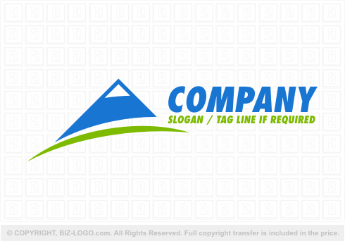 Logo 2679: Blue Mountain Logo Design