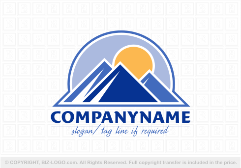 Logo Design Mountain on Logo Com Pre Designed Logos Nature Mountain Logos Logo 2682