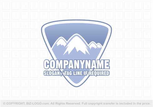 Logo 2683: Mountains Shield Logo