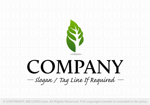 Logo 3389: Tree Leaves Logo