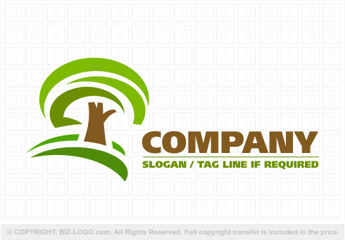 Logo 3396: Landscaping Tree Logo