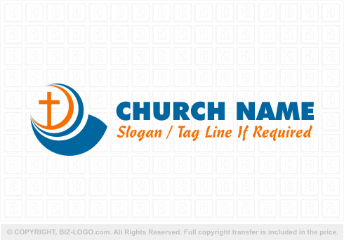 Logo 4212: Abstract Christian Church Logo