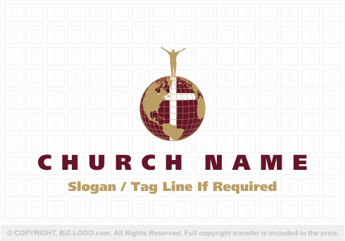 Logo 4206: Man on World Church Logo