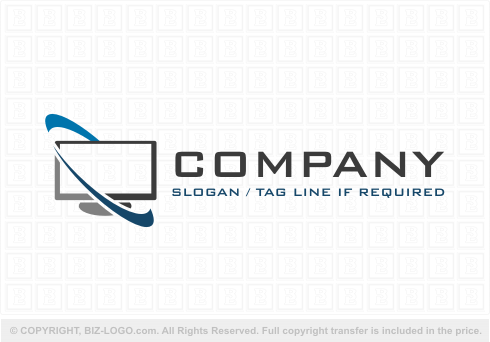 Logo 3907: Computer Screen Logo