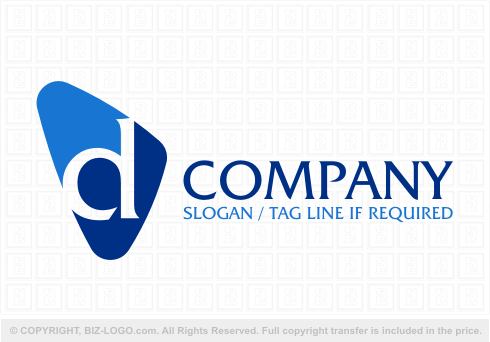 Logo 4454: Formal Letter D Logo Design