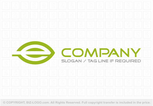 Logo 4389: Leaf-Shaped E Logo