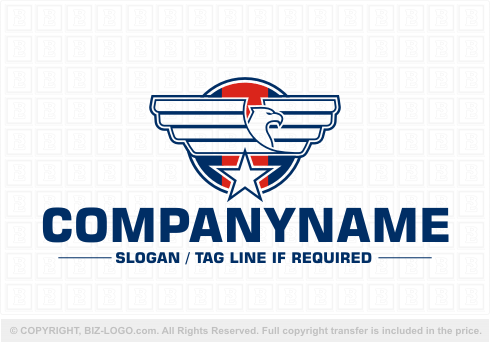 Logo 3710: Eagle Badge Logo Design