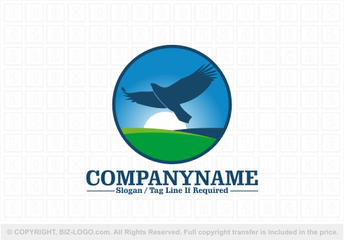 Logo 3958: Eagle Landscape Logo