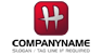 White and Red H Logo