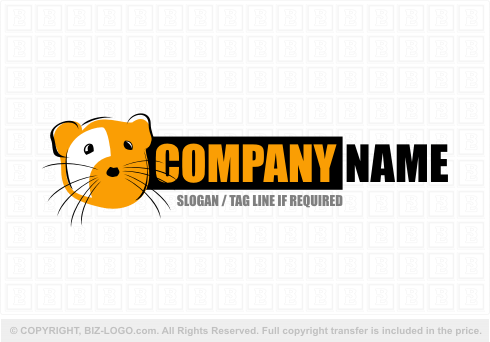 Logo 3536: Hamster Face Logo