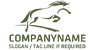 White Horse Jumping Logo