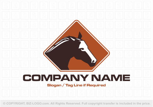 Logo 3799: Brown Horse Logo Design
