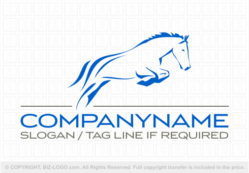Logo 4188: Logo with Jumping Horse