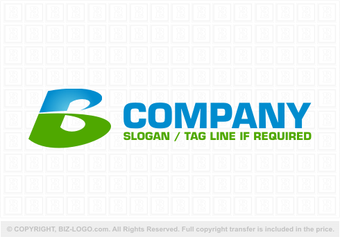 Logo 4330: Letter B Landscape Logo