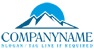 Blue and White Mountain Logo