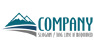 Snowcapped Mountains and Swooshes Logo