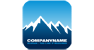 Blue Snow-Capped Mountains Logo