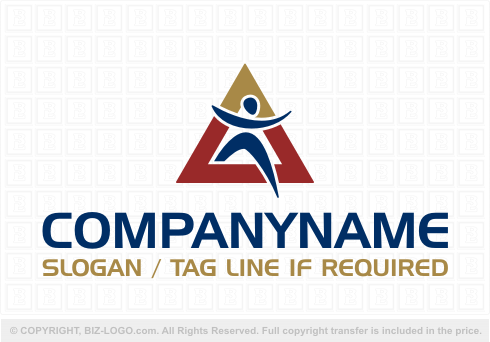 Logo 4359: Triangle Man Logo