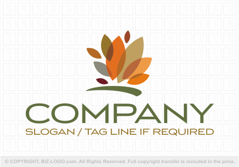Logo 3951: Brown Leaves Logo