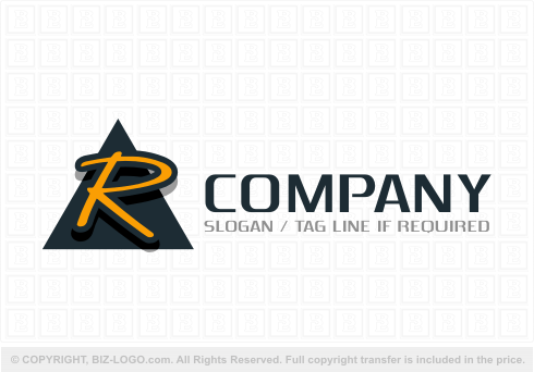 Logo 4434: R on a Triangle Logo