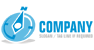 Blue Compass Logo Design