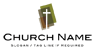 Abstract Church and Bible Logo