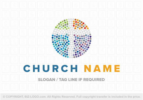 4525: Mosaic Christian Logo