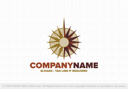 Logo 4760: Stylish Compass Logo