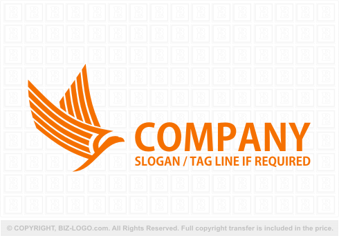 Logo 5400: Orange Eagle Logo