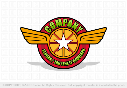 Logo 4590: Pizza and Wings Logo