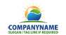 Sun and Landscape Logo
