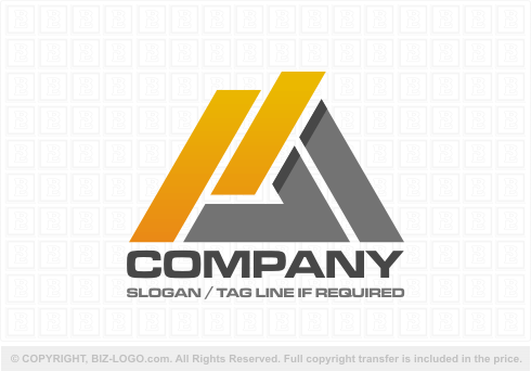 Logo 5425: Letter A Triangle Logo