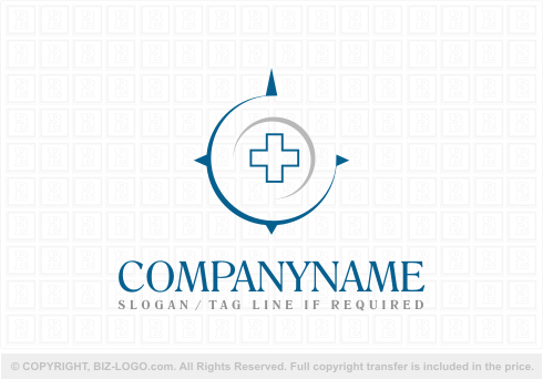Logo 4570: Abstract Medical Compass Logo