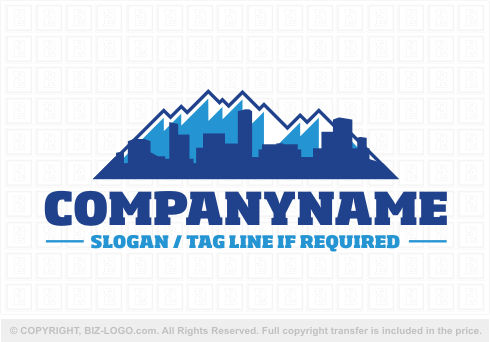 Logo 5053: Mountain and City Logo